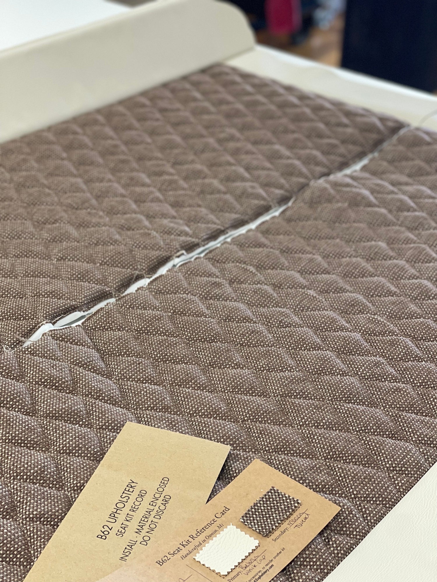 Completed B62 seat kit photographed in the studio for The Stockroom collection.