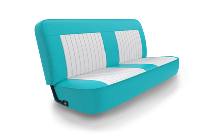 The Pleats & Bolsters - Turqua & White