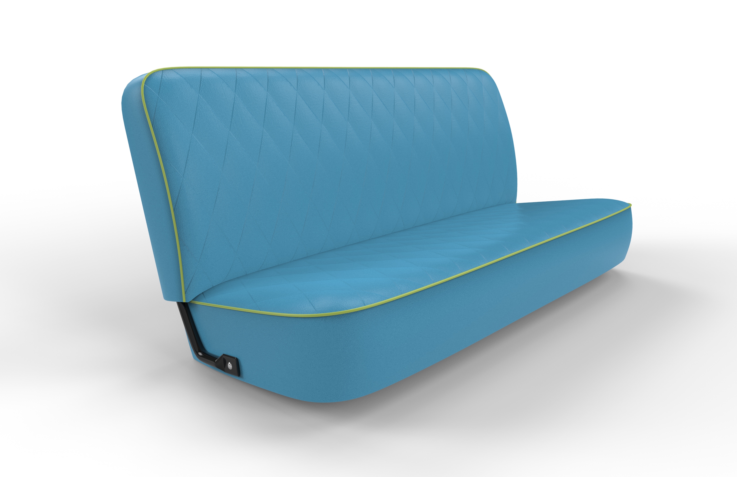 Neil Diamond Madrid Metallic Blue and Wallaby Lime